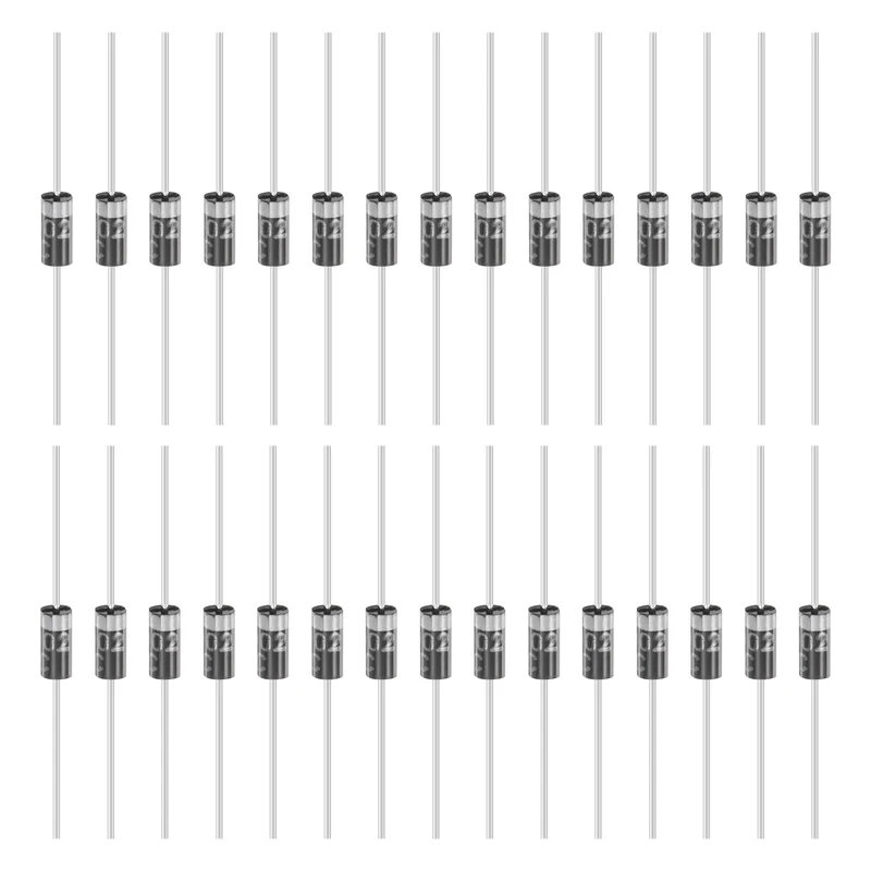 30 Pcs 1N4002 Rectifier Diode, 1A 100V DO-41 Electronic Silicon Diodes