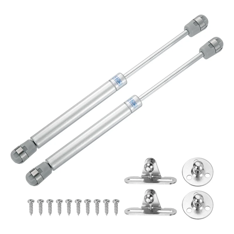10 Inch 150N/33lb Gas Shock Strut Lift Support, (Silver, Set of 10)