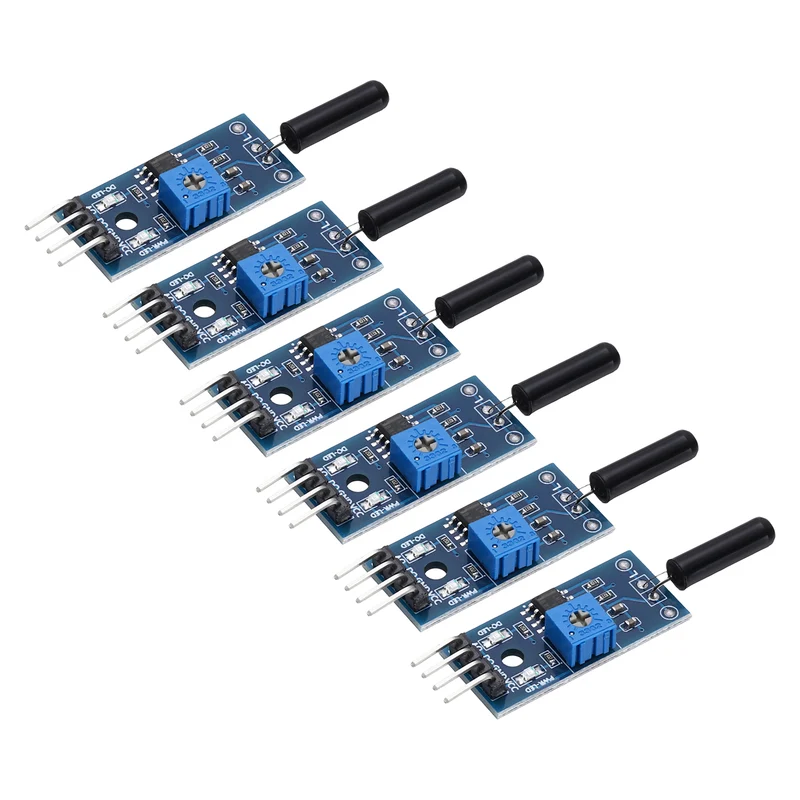 6Pcs SW-18010P Vibration Sensor Module 3.3-5V High Sensitivity Sensor Switch