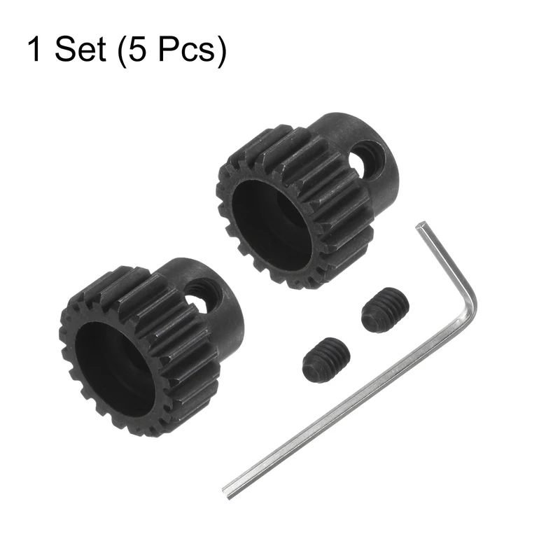 32P Hardened Pinion Motor Gear Set 19T 20T Fit 5mm RC Motor Shaft