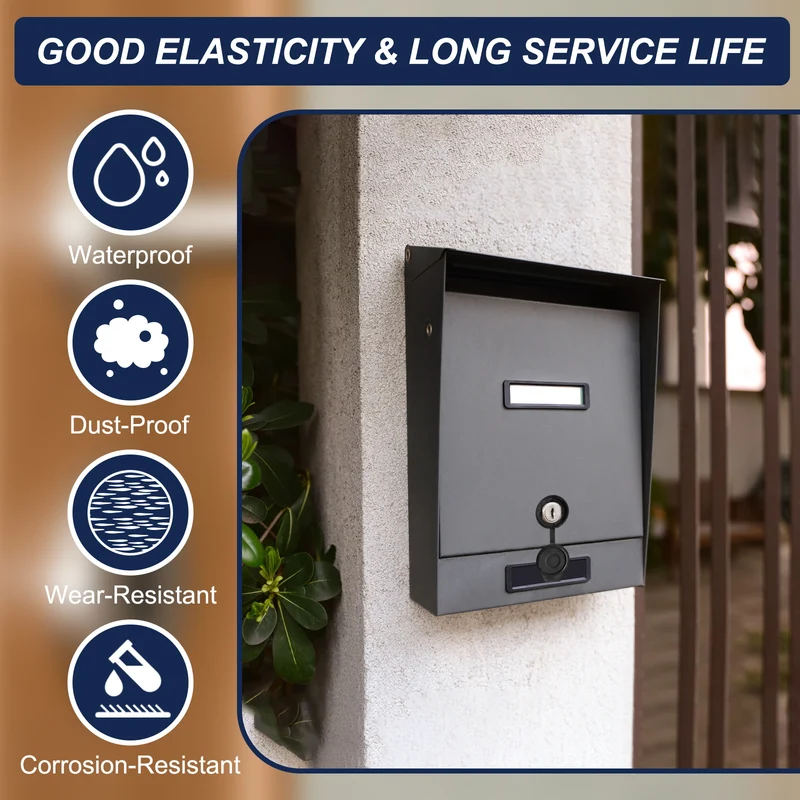 20Pcs Door Lock Dust Cover 21mm Panel Cam Lock Dust Cover Waterproof Black