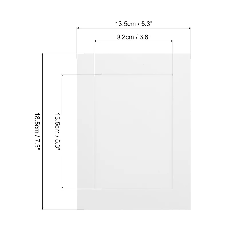 30PCS 7 x 5 Inch Paper Photo Frames, White