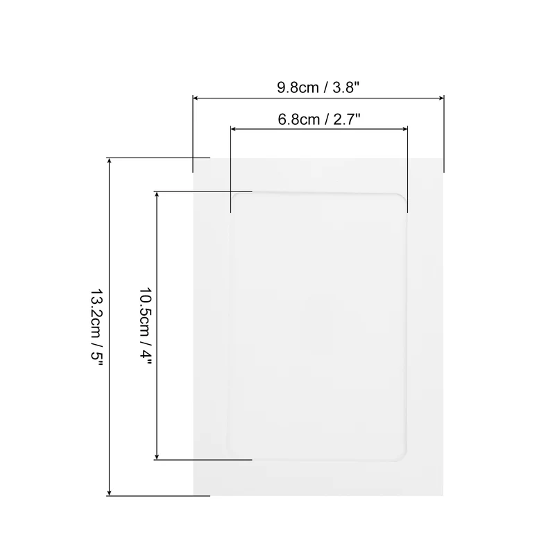 30PCS 5 x 4 Inch Paper Photo Frames, White