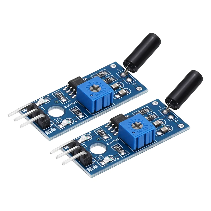 2Pcs SW-18015P Vibration Sensor Module 3.3-5V High Sensitivity Sensor Switch
