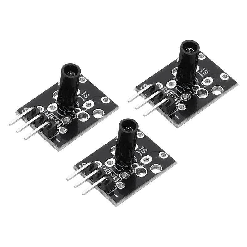 3Pcs KY-002 Shock Vibration Switch, 3 Pin 3.3-5V Shock Vibration Sensor Module