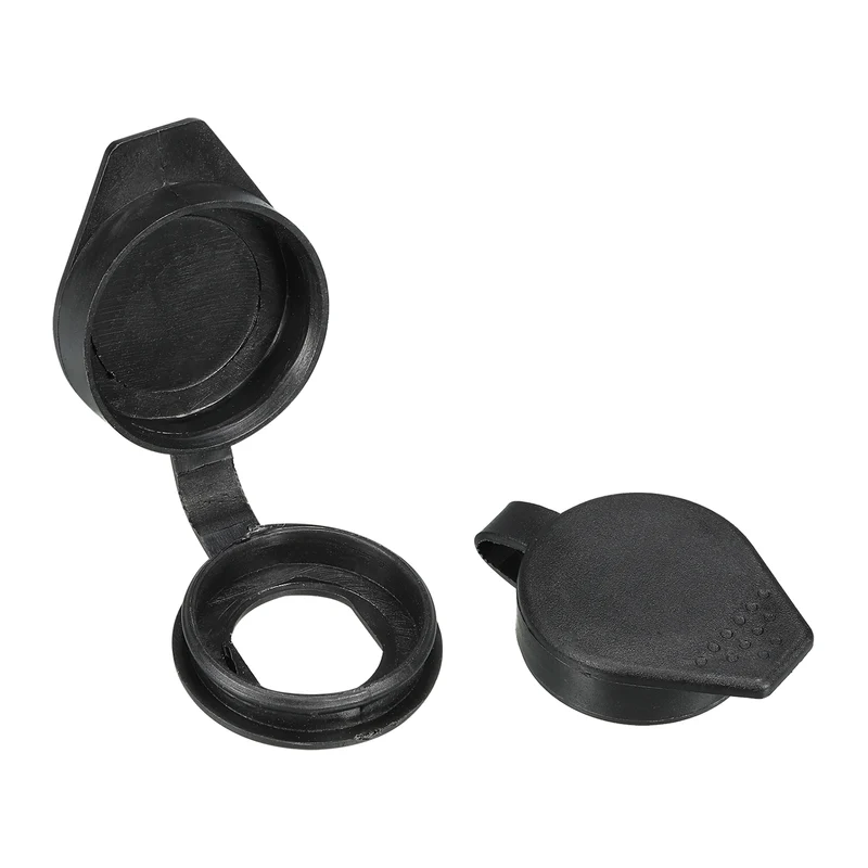 19mm Door Lock Dust Cover, 10 Pack Plastic Waterproof Keys Panel Cam Lock Dust Cover Cap for 19mm Cam Lock, Black