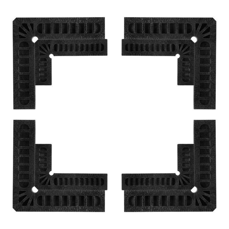 8pcs 90 Degree Positioning Squares 3"/4" Right Angle Corner Clamps, Black