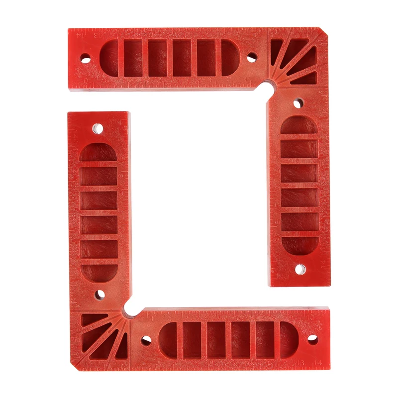 2pcs Positioning Squares Right Angle Clamp 150x150mm 90 Degree Corner Clamp, Red