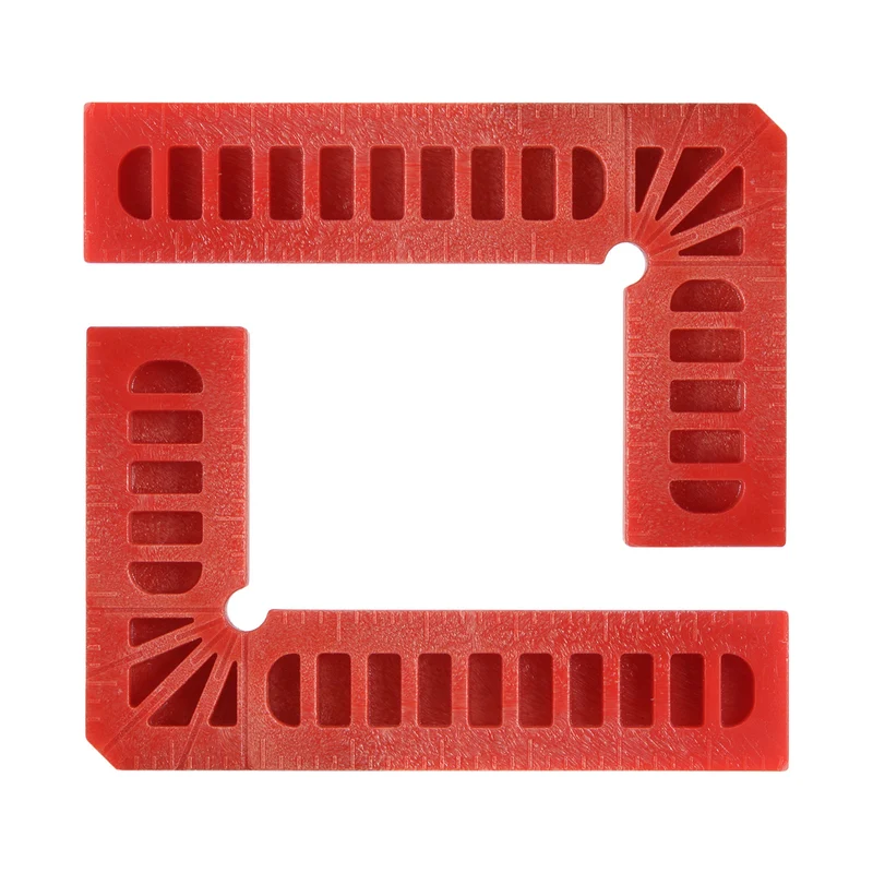 2pcs 90 Degree Positioning Squares 3"x2" Right Angle Corner Clamps, Red