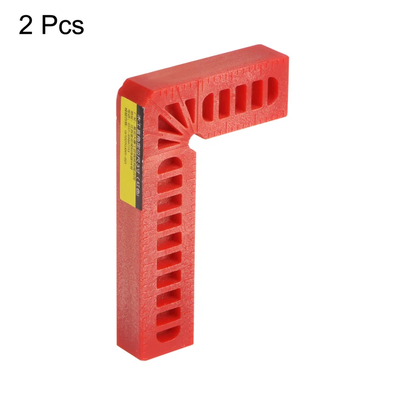 2pcs 90 Degree Positioning Squares 3"x2" Right Angle Corner Clamps, Red
