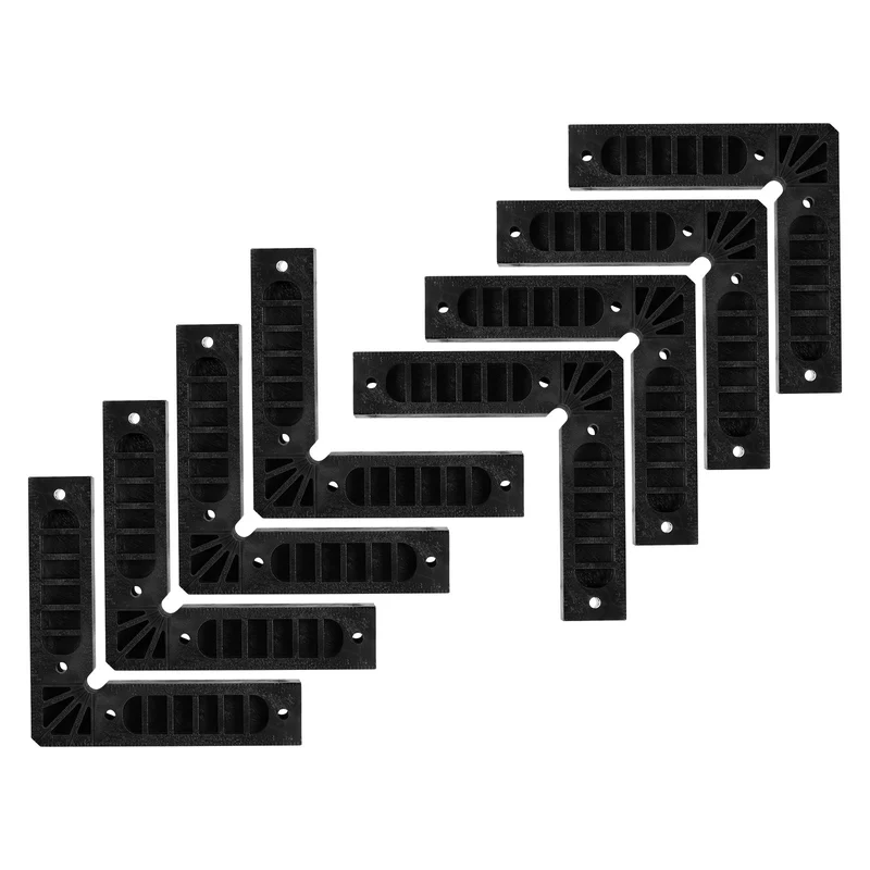 8pcs Positioning Squares Right Angle Clamps 150x150mm 90° Corner Clamp, Black