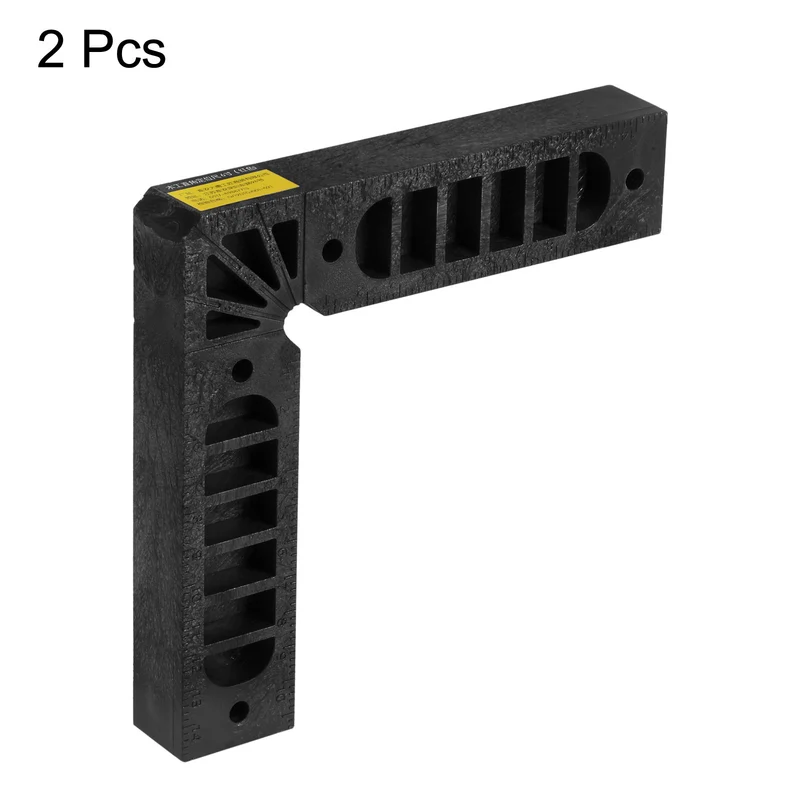 8pcs Positioning Squares Right Angle Clamps 150x150mm 90° Corner Clamp, Black