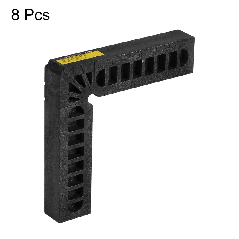 8pcs Positioning Squares Right Angle Clamps 100x100mm 90° Corner Clamp, Black