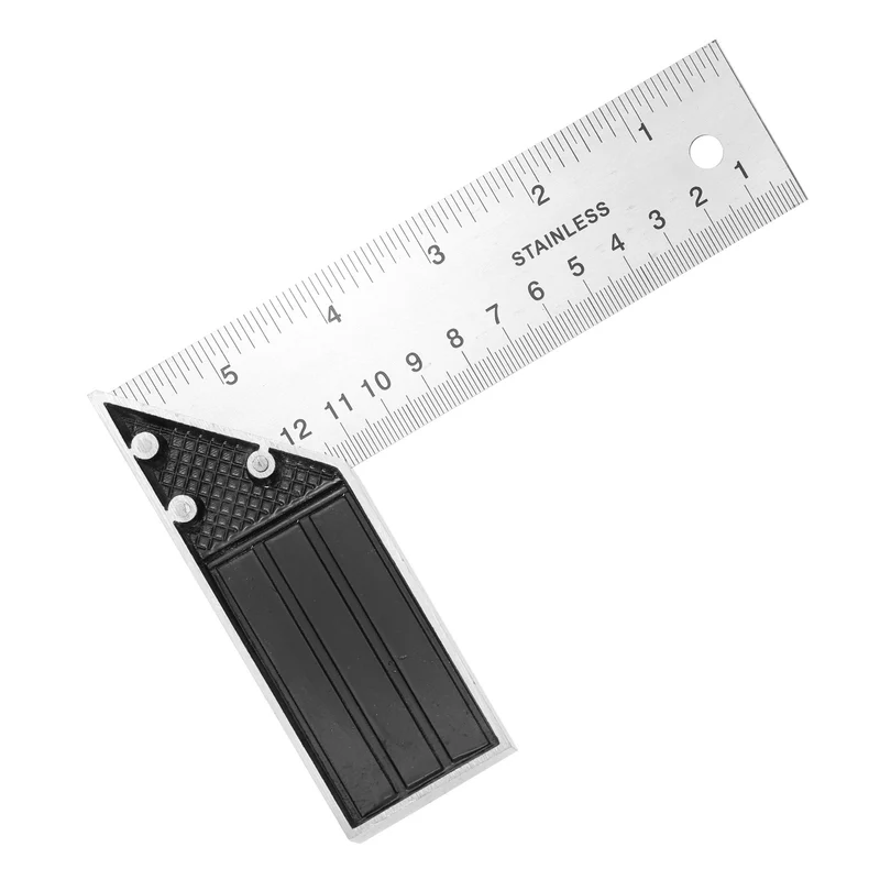 6"/150mm Stainless Steel Woodworking Try Square with Aluminium Handle