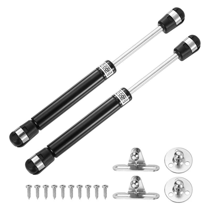 8 Inch 100N/22.5lb Gas Shock Strut Lift Support, (Black, Set of 6)