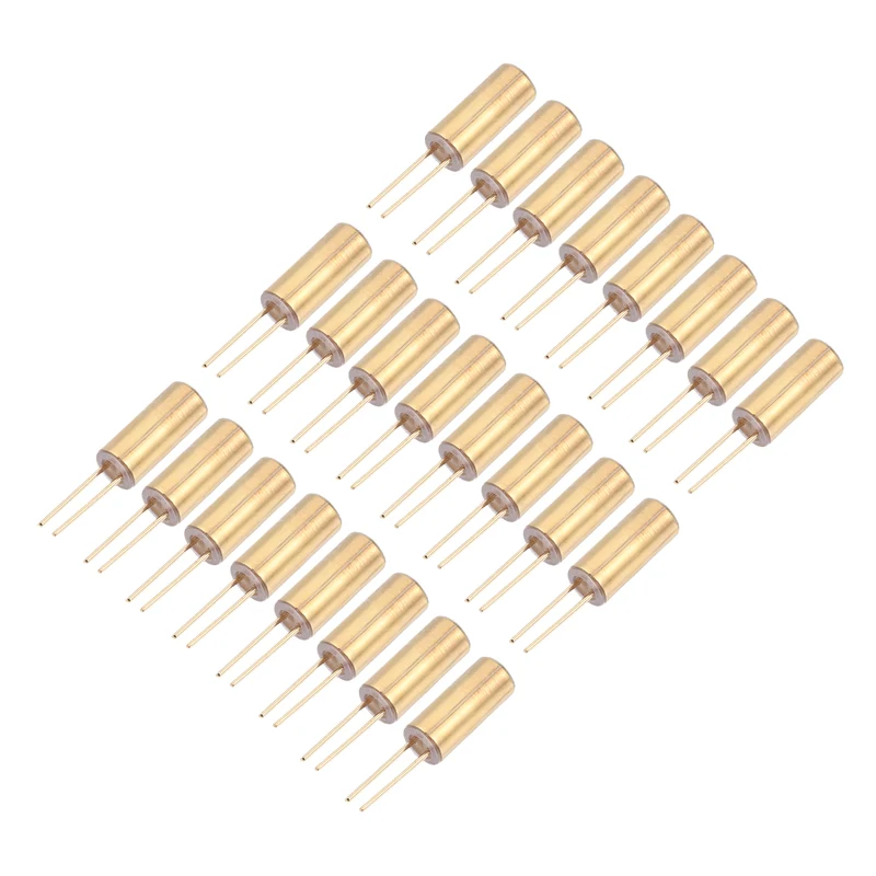 24Pcs SW-520D Metal Ball Tilt Shaking Vibration Sensor 12V 20mA, Golden