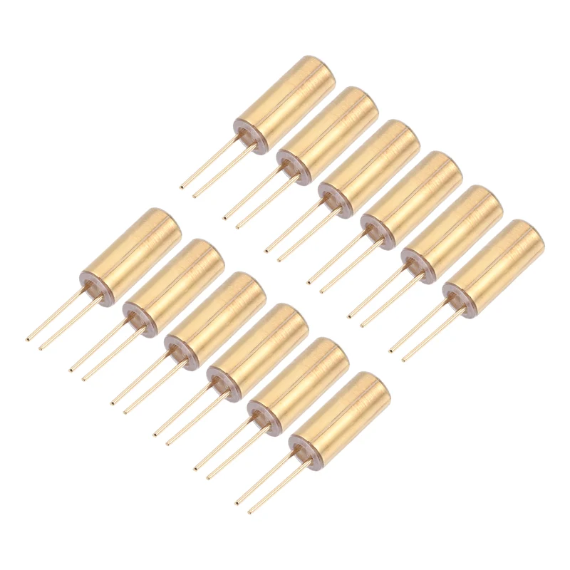 12Pcs SW-520D Metal Ball Tilt Shaking Vibration Sensor 12V 20mA, Golden