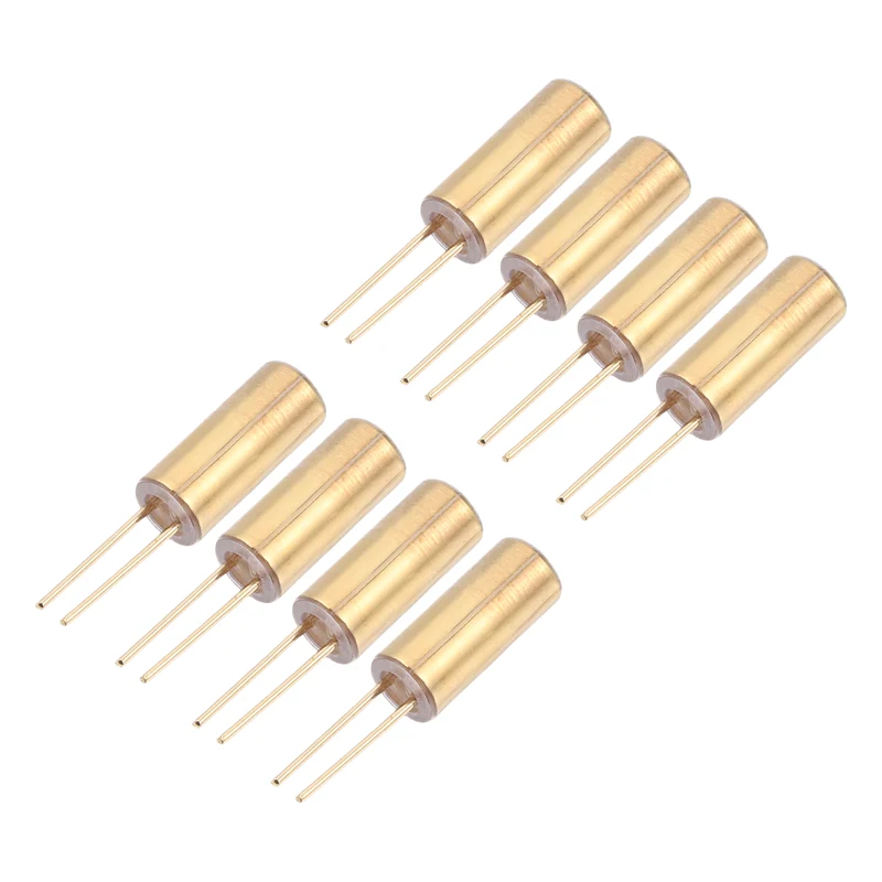 8Pcs SW-520D Metal Ball Tilt Shaking Vibration Sensor 12V 20mA, Golden