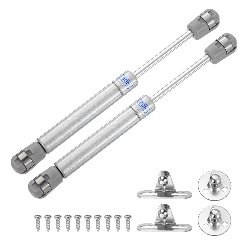 8 Inch 80N/18lb Gas Shock Strut Lift Support, (Silver, Set of 6)