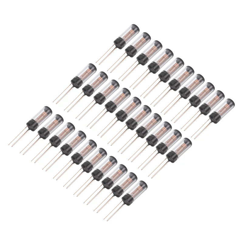 30Pcs SW-18030 12V 5mA High Sensitivity Spring Vibration Sensor, Clear