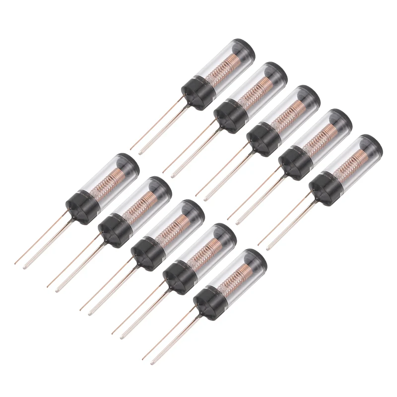 10Pcs SW-18030 12V 5mA High Sensitivity Spring Vibration Sensor, Clear