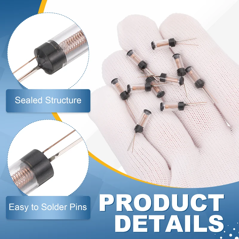 10Pcs SW-18030 12V 5mA High Sensitivity Spring Vibration Sensor, Clear