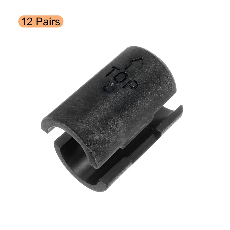 24pcs Wire Shelf Clips 1/2 Inch(13mm) Wire Shelving Lock Clips(12 Pairs)