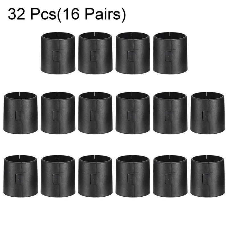 Wire Shelf Clips 1.5 Inch Wire Shelving Lock Clips Plastic for Wire Shelving System , 32 Pcs