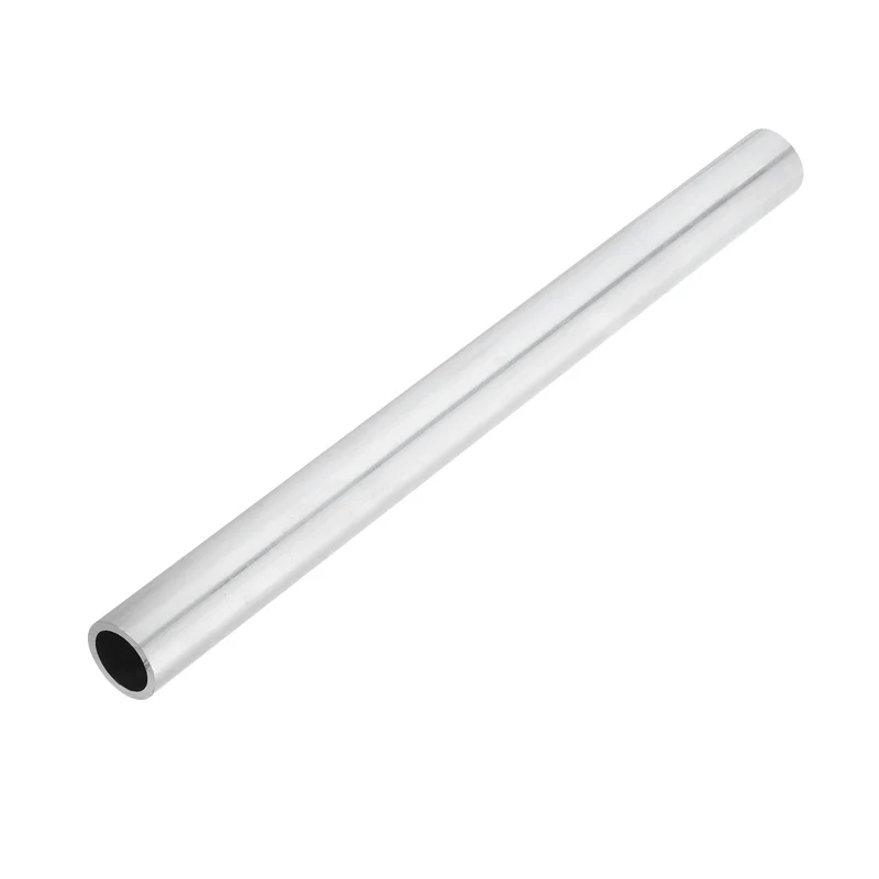 6063 Aluminum Tubing Round Tube 27mm ODx21mm ID 13"Metal Straight Pipe Silver