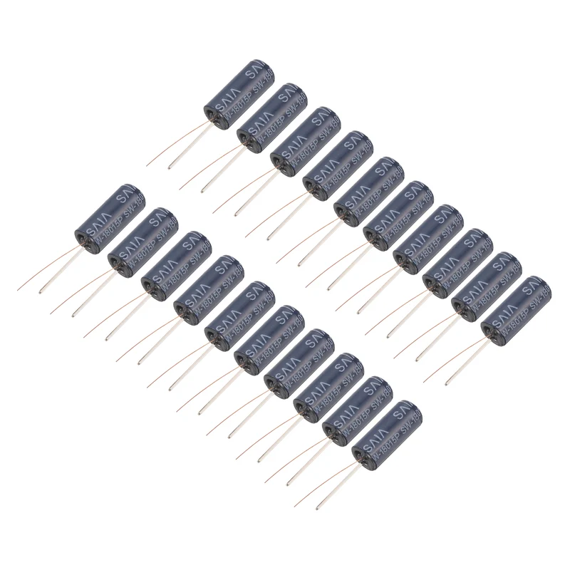 20Pcs SW-18015P 12V 0.2mA High Sensitivity Spring Vibration Sensor, Blue