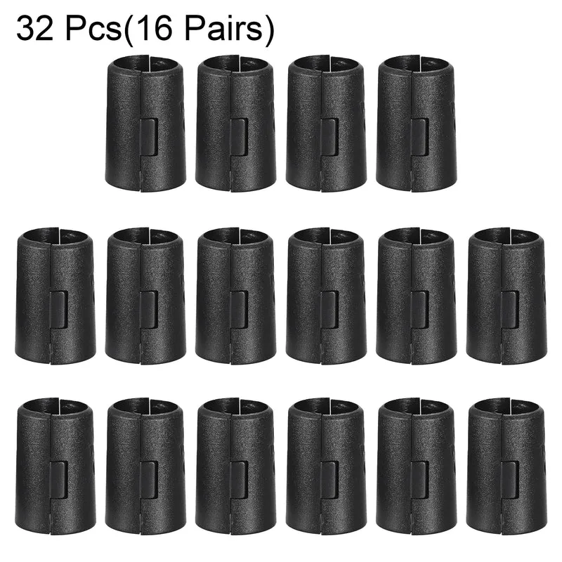 Wire Shelf Clips 3/4 Inch Wire Shelving Lock Clips Plastic 32 Pcs