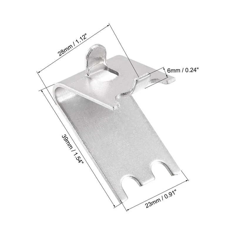 Freezer Shelf Clips Square Buckles Clips Stainless Steel 1.5mm Thick 16pcs