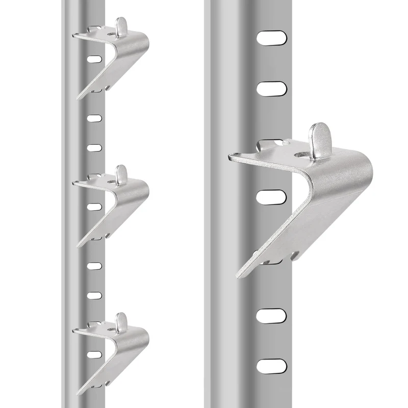 Freezer Shelf Clips Square Buckles Clips Stainless Steel 1.5mm Thick 16pcs