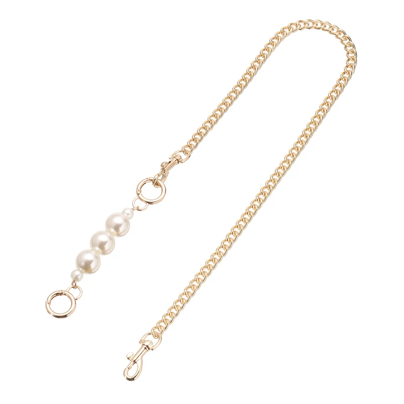 75cm/29.5" Pearl Purse Chain Strap Handbag Replacement Straps Extender, Gold