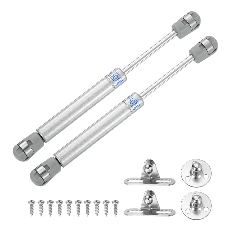 8 Inch 150N/33lb Gas Shock Strut Lift Support, (Silver, Set of 4)