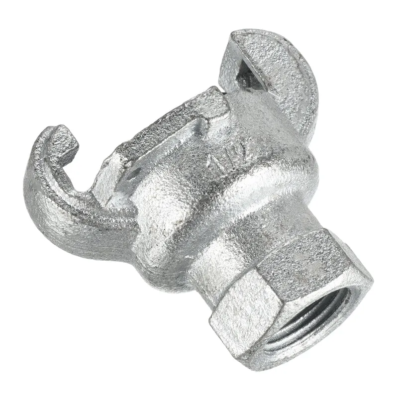 Air Hose Coupling Fitting, Malleable Cast Iron Female Thread Claw Quick Connector for Air Water Pipe
