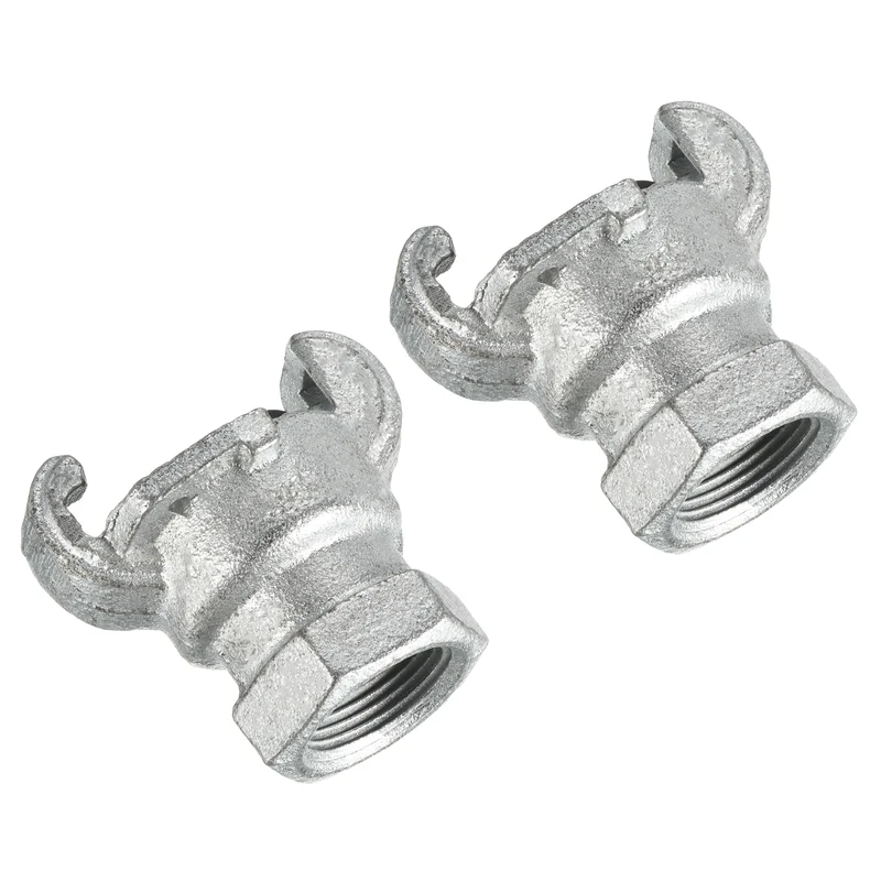 Air Hose Coupling Fitting, Malleable Cast Iron Female Thread Claw Quick Connector for Air Water Pipe