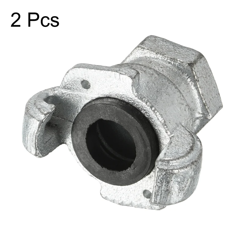 Air Hose Coupling Fitting, Malleable Cast Iron Female Thread Claw Quick Connector for Air Water Pipe