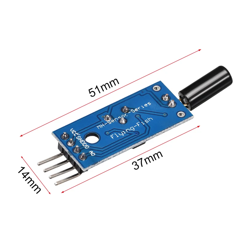 Angle Sensor Module SW-520D Ball Switch Tilt Sensor Module for Arduino 5pcs
