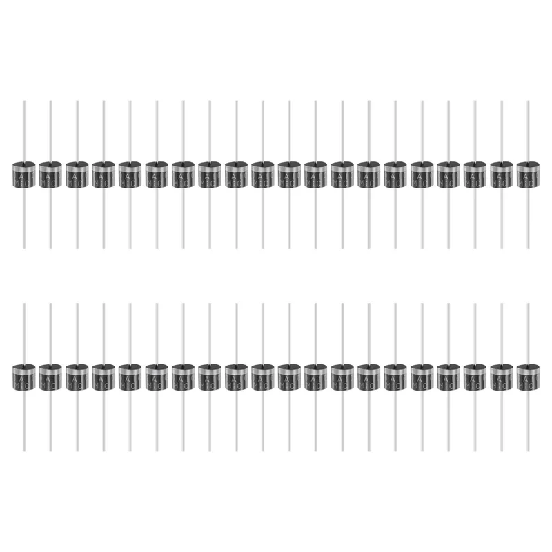 100 Pcs 10A10 Rectifier Diode, 10A 1000V R-6 Electronic Silicon Diodes