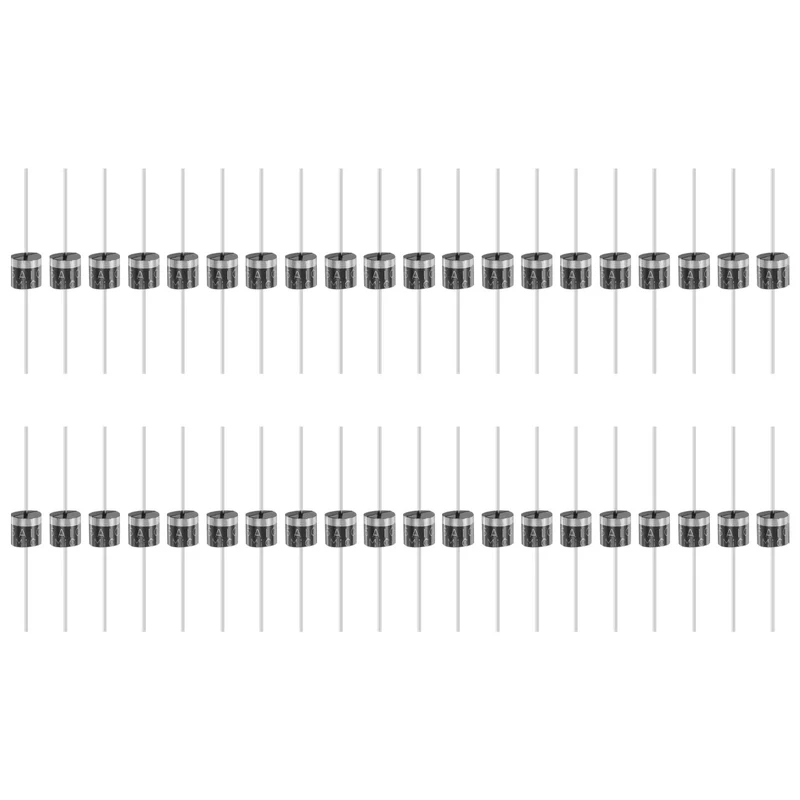 100 Pcs 6A10 Rectifier Diode, 6A 1000V R-6 Electronic Silicon Diodes