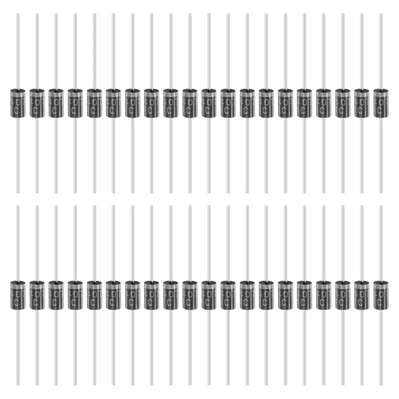 100 Pcs 1N5407 Rectifier Diode, 3A 800V DO-27 Electronic Silicon Diodes