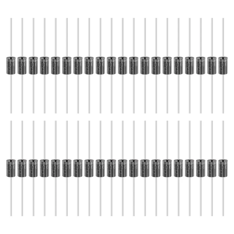 100 Pcs 1N5406 Rectifier Diode, 3A 600V DO-27 Electronic Silicon Diodes