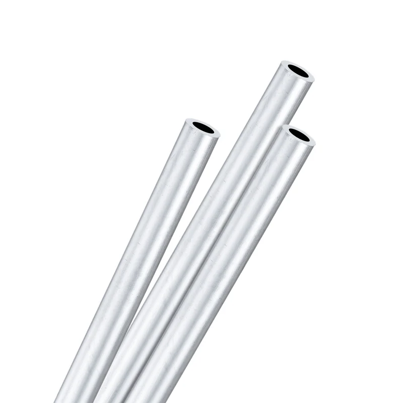 3-Pack 6063 Aluminum Round Tube, 5mmx8mm(IDxOD) 400mm Length Straight Tubing
