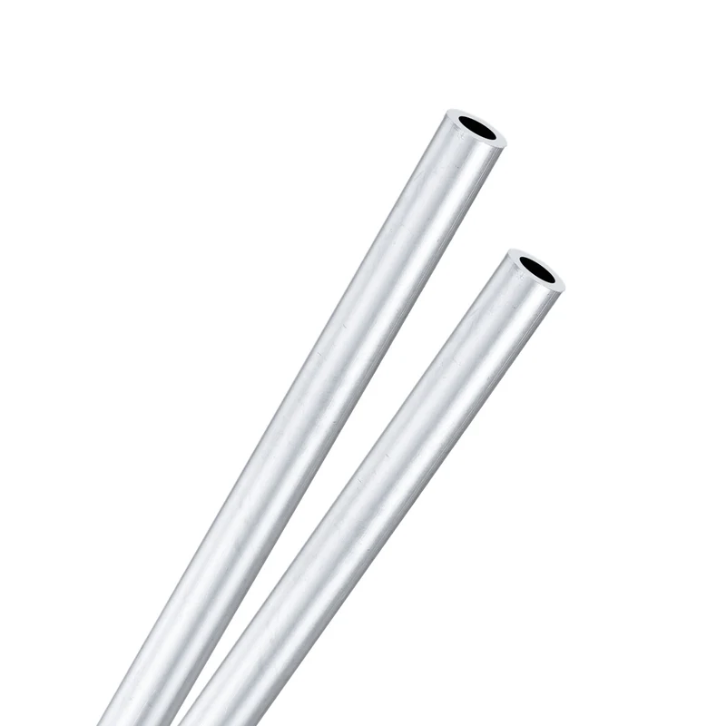 2-Pack 6063 Aluminum Round Tube, 5mmx8mm(IDxOD) 400mm Length Straight Tubing