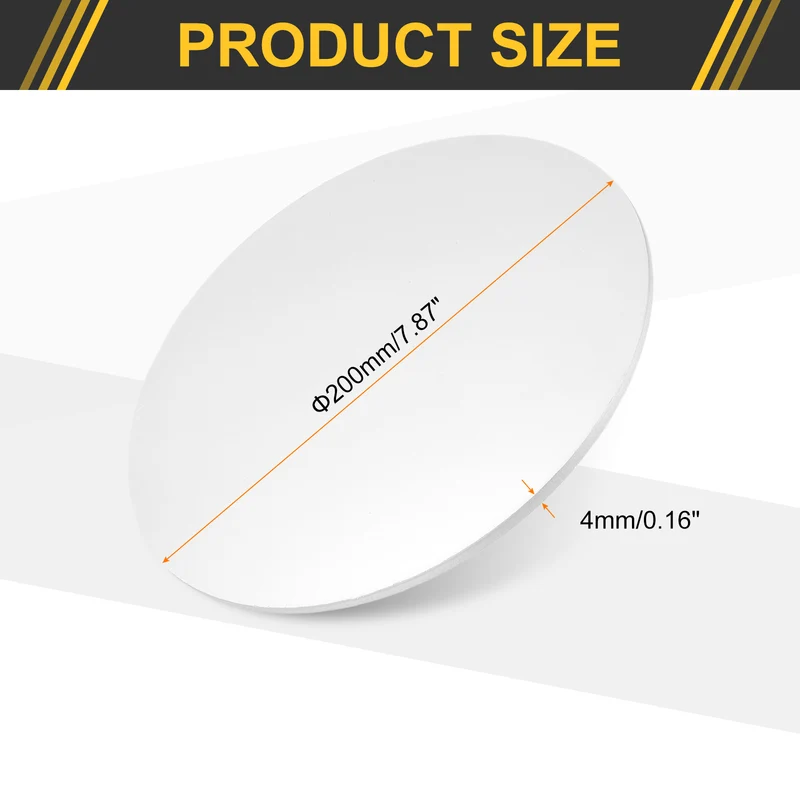 Aluminum Disc 8"(200mm) Dia 0.16"(4mm) Thick Round 5052 Aluminum Sheets