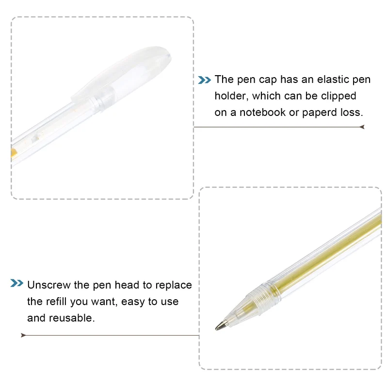 Glitter Gel Pens, 9 Pack Dual Metallic Ink Sparkle Pens 0.8mm Liquid Glitter Iridescent Gel Pen for Coloring Books, Gold Silver White