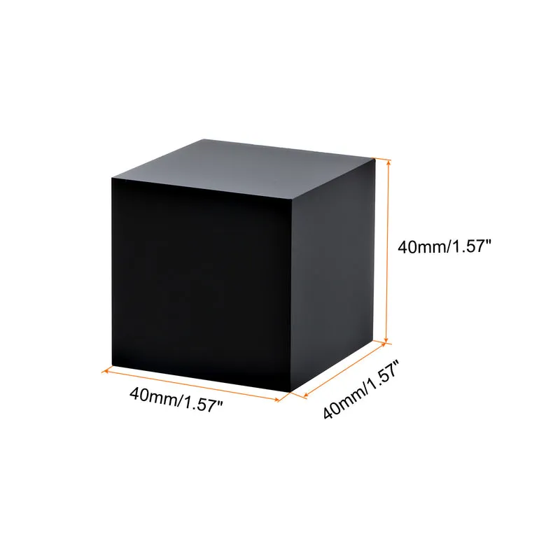 1.5" x 1.5" x 1.5" Jewelry Display Riser Acrylic Cube Display Stand Black