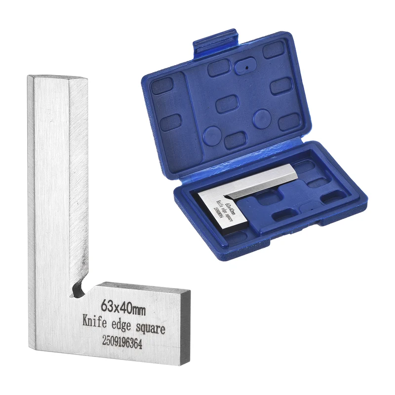 Machinist Square 2.48" x 1.57" x 0.22" Carbon Steel Engineer Square, Silver