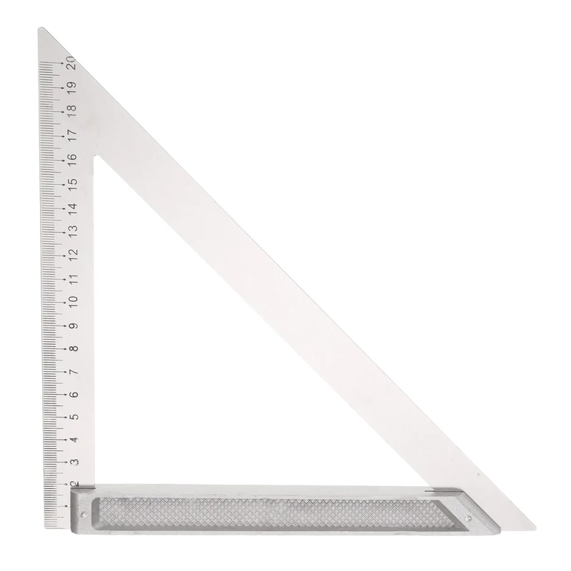 8" Speed Ruler Layout Tool Aluminum Alloy Triangular Carpenter Square